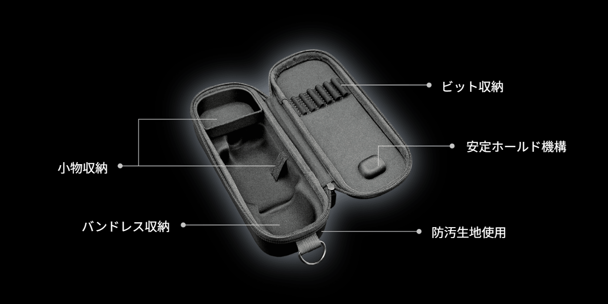 電動ドライバー SD-FA 専用収納ケース特長