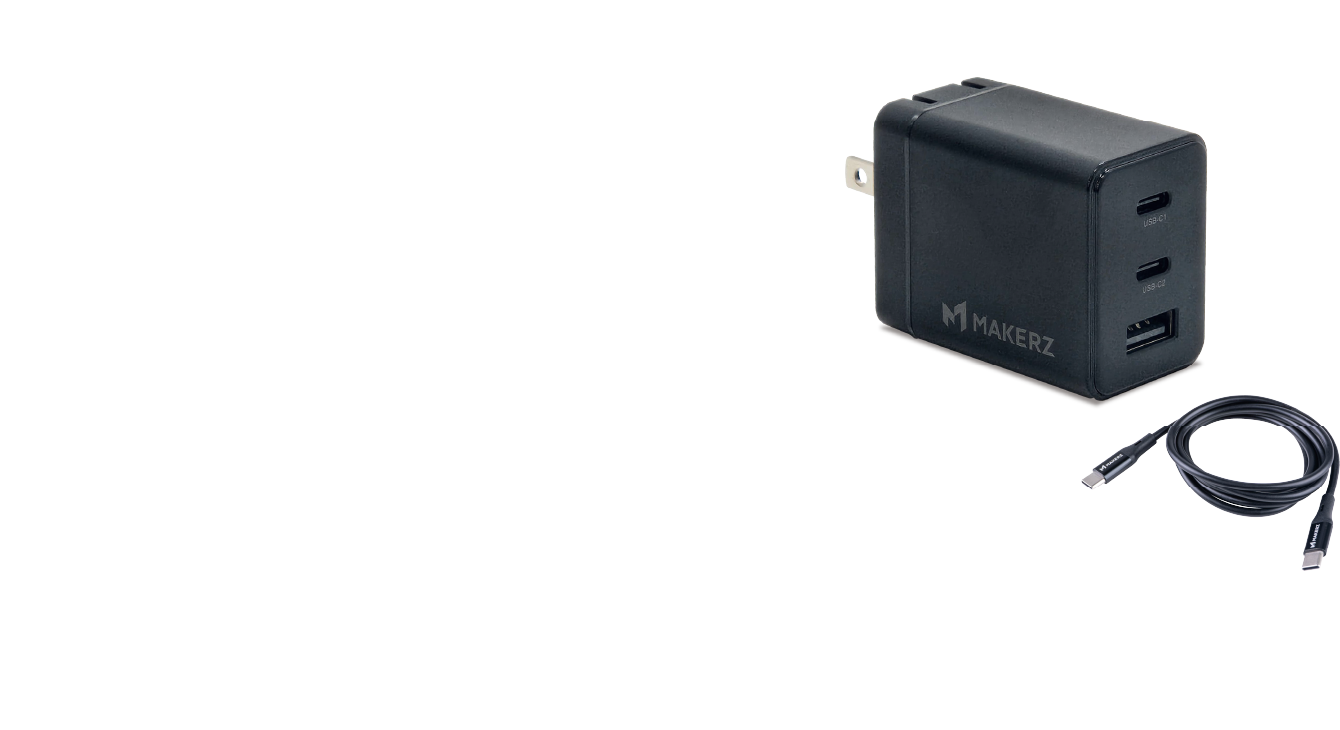 急速充電対応AC充電器 USB Power Delivery 67W対応