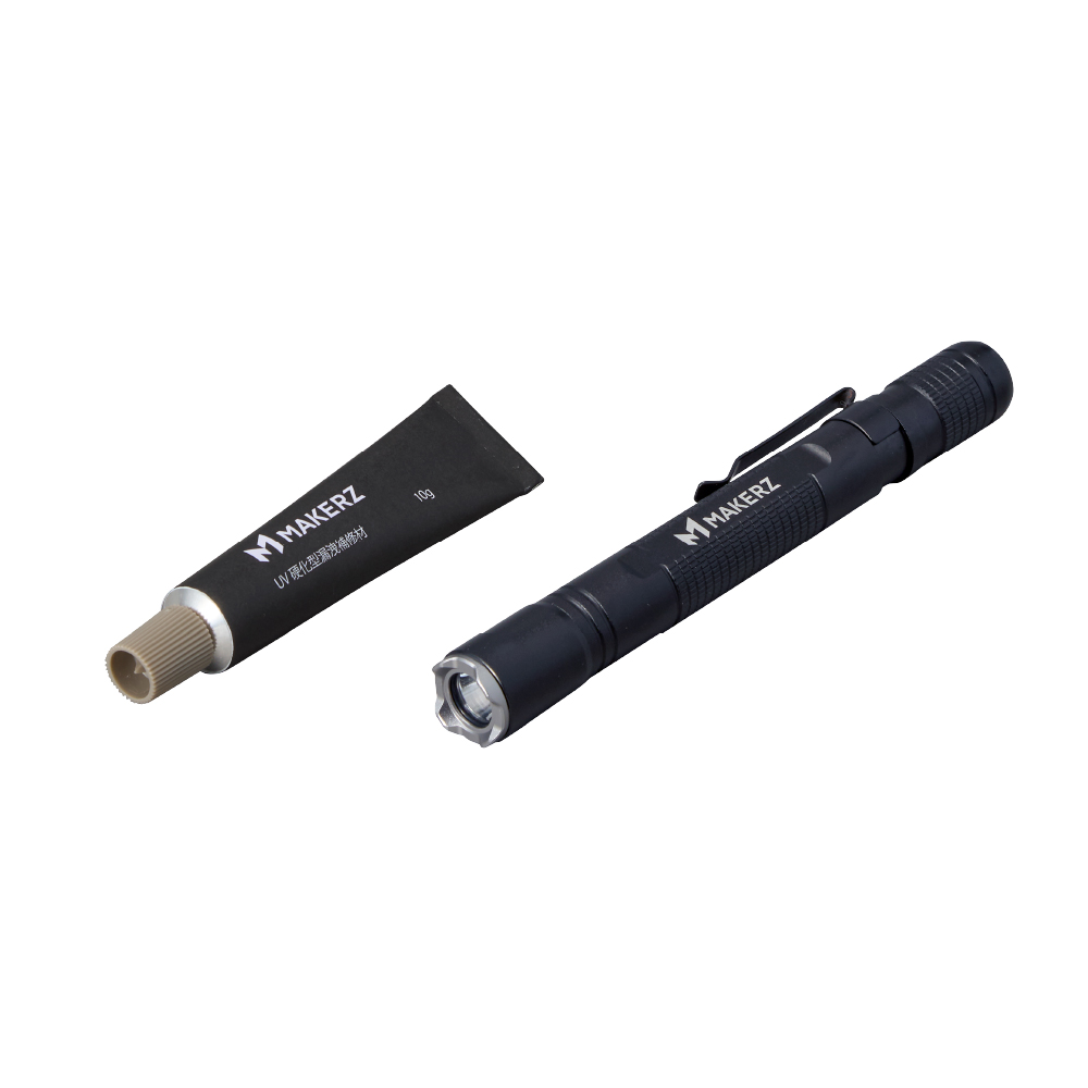リーク瞬間補修材 AC-RC スターターキット 10g+電池式UVライト