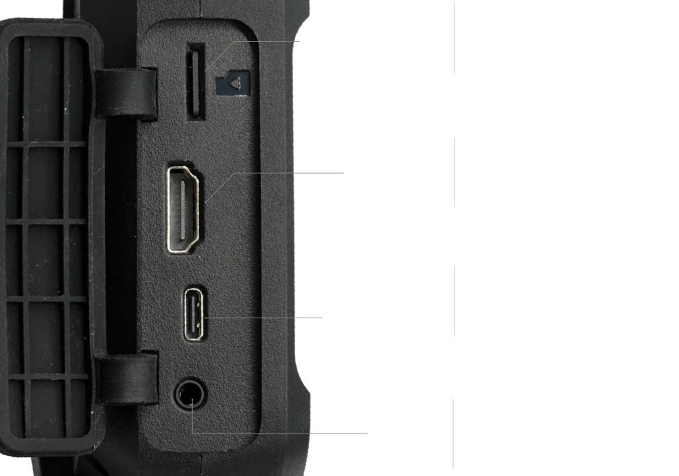 多彩なインターフェース microSD HDMI USB Type-C AUX