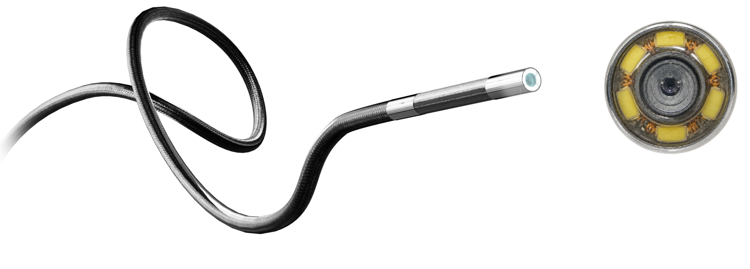 タングステン編組プローブ Φ4.0 8段階先端6灯LED