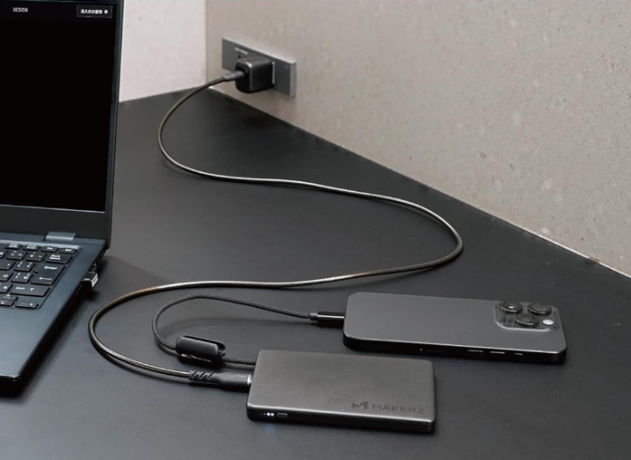 ノートパソコンとの充電イメージ