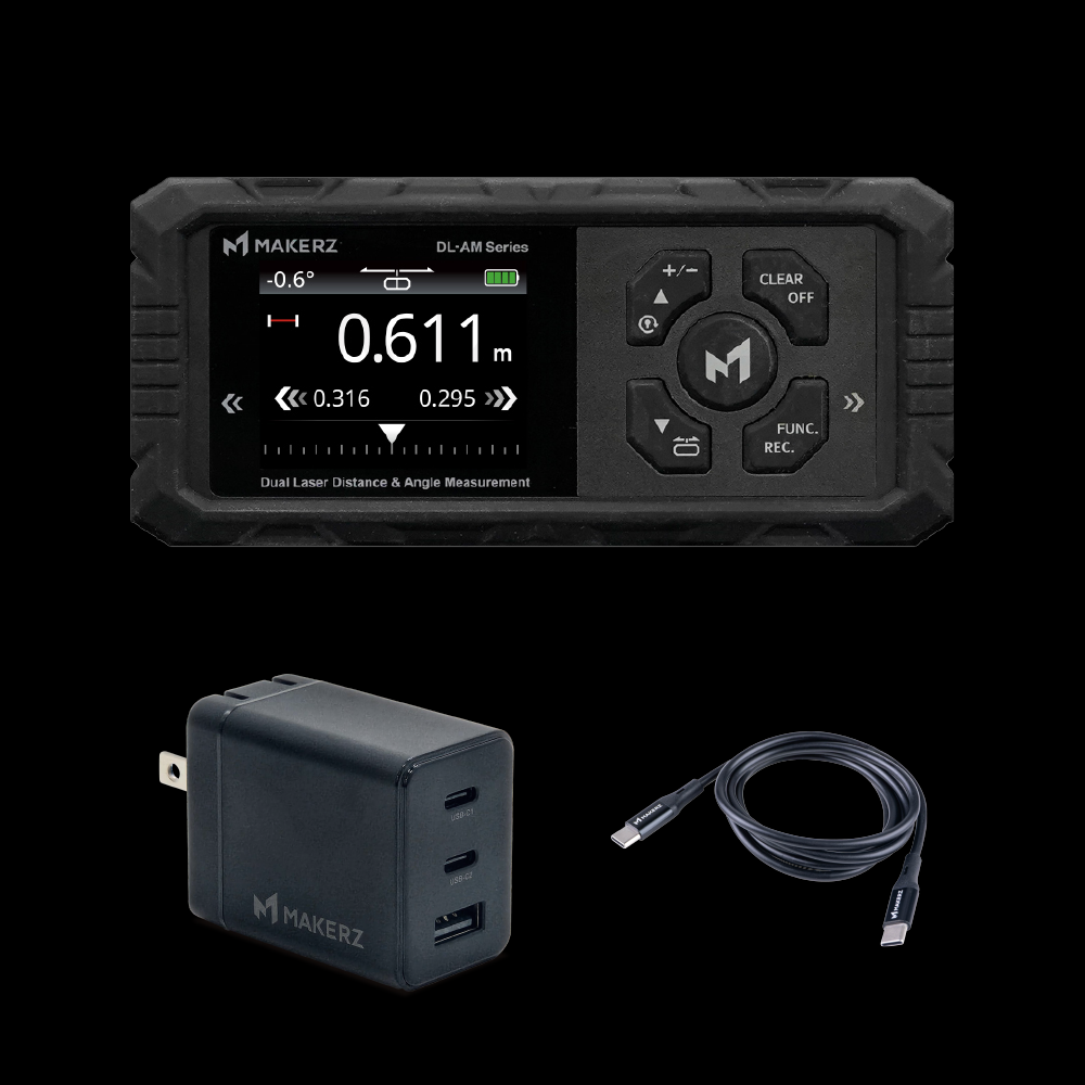 デュアルレーザー距離計＋AC充電器セット DL-AM-60R-SET1