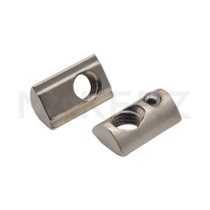 40-8シリーズ　ボールばね付後入れナット（溝幅8mm)　アルミフレーム用