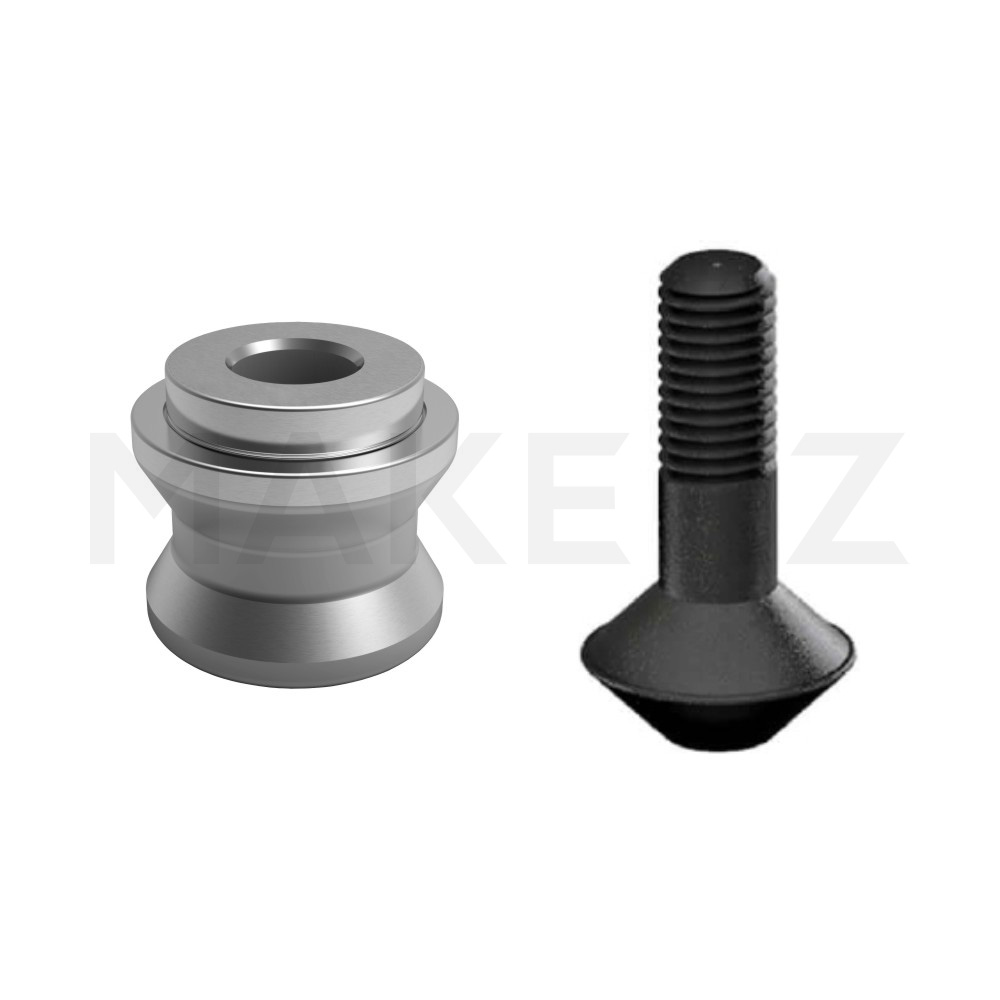 ゼロ点位置決めチャック専用部品 固定フランジ/位置決めリベット/補正リベット/締付リベット