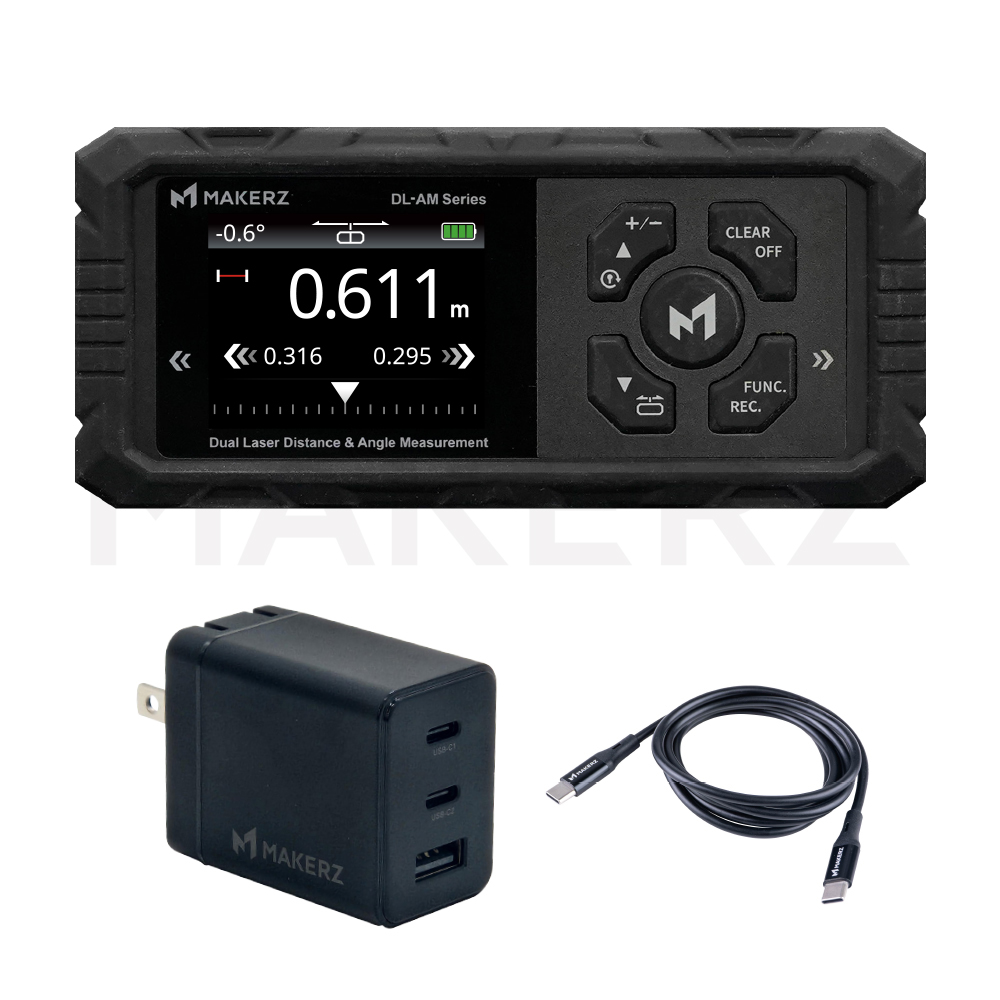 moir ブラック100g 5本セット デュアルレーザー距離計＋AC充電器セット｜MAKERZ(メイカーズ)公式