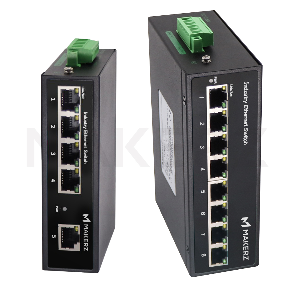 産業用スイッチングハブ アンマネージド 100M 5/8ポート｜MAKERZ