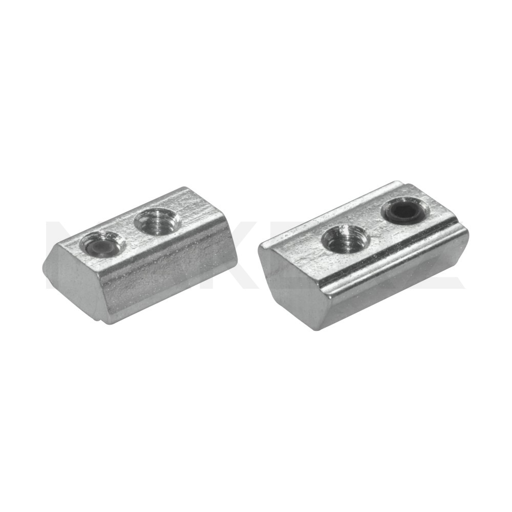 20シリーズ　ロック付き後入れナット（溝幅6mm)　アルミフレーム用