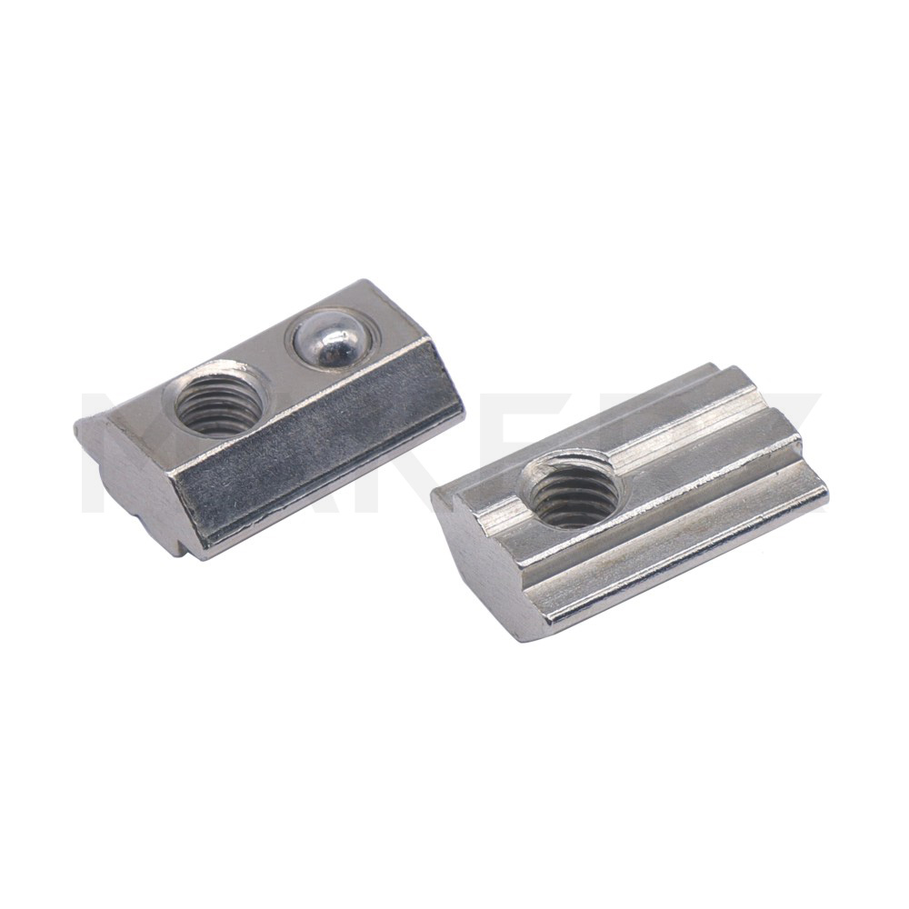30シリーズ ボールばね付先入れナット（溝幅8mm) アルミフレーム用