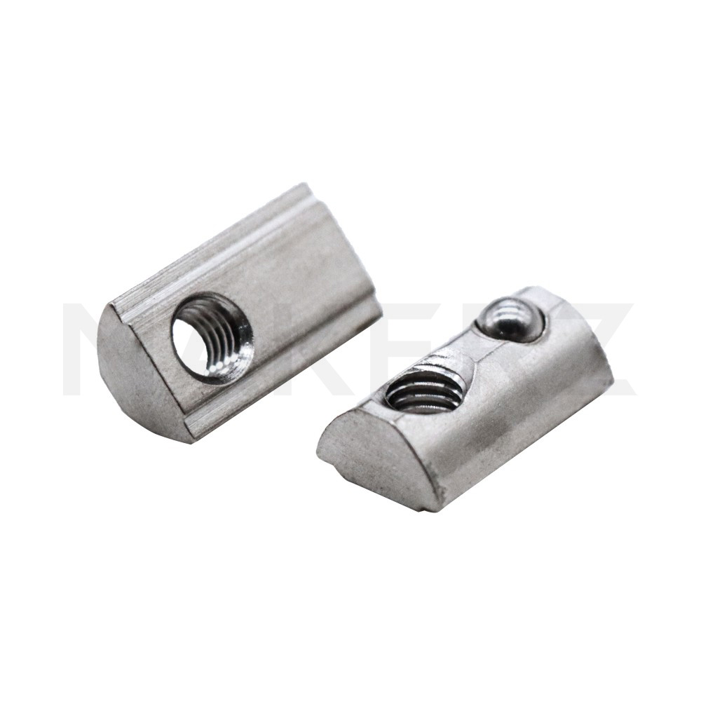 30シリーズ　ステンレスボールばね付後入れナット（溝幅8mm)　アルミフレーム用