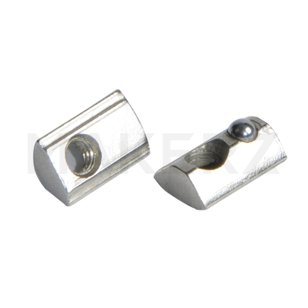 30シリーズ ボールばね付後入れナット（溝幅8mm) アルミフレーム用