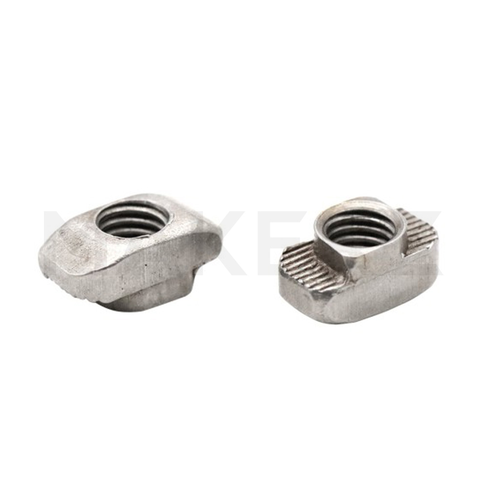 40/45/50/60シリーズ　ステンレス短め後入れナット（溝幅10mm)　アルミフレーム用
