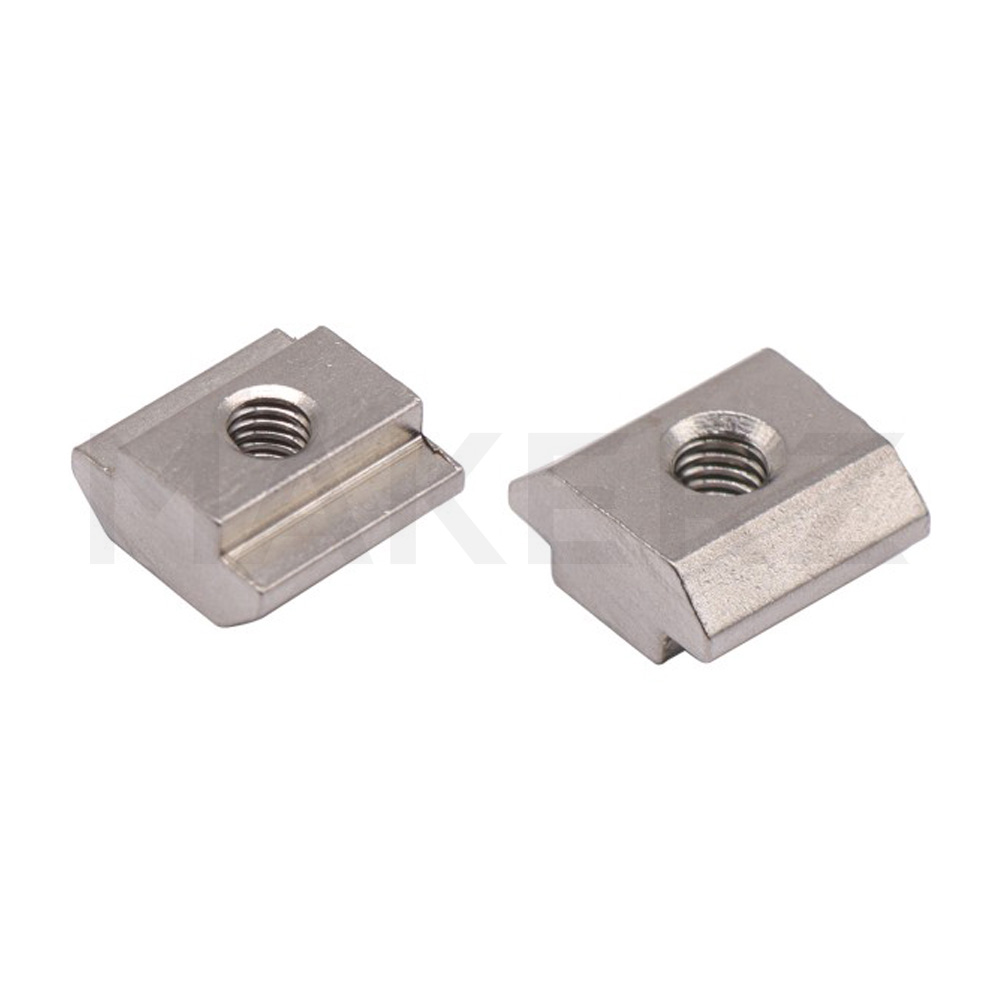 40/45/50/60シリーズ　ステンレス先入れナット（溝幅10mm)　アルミフレーム用