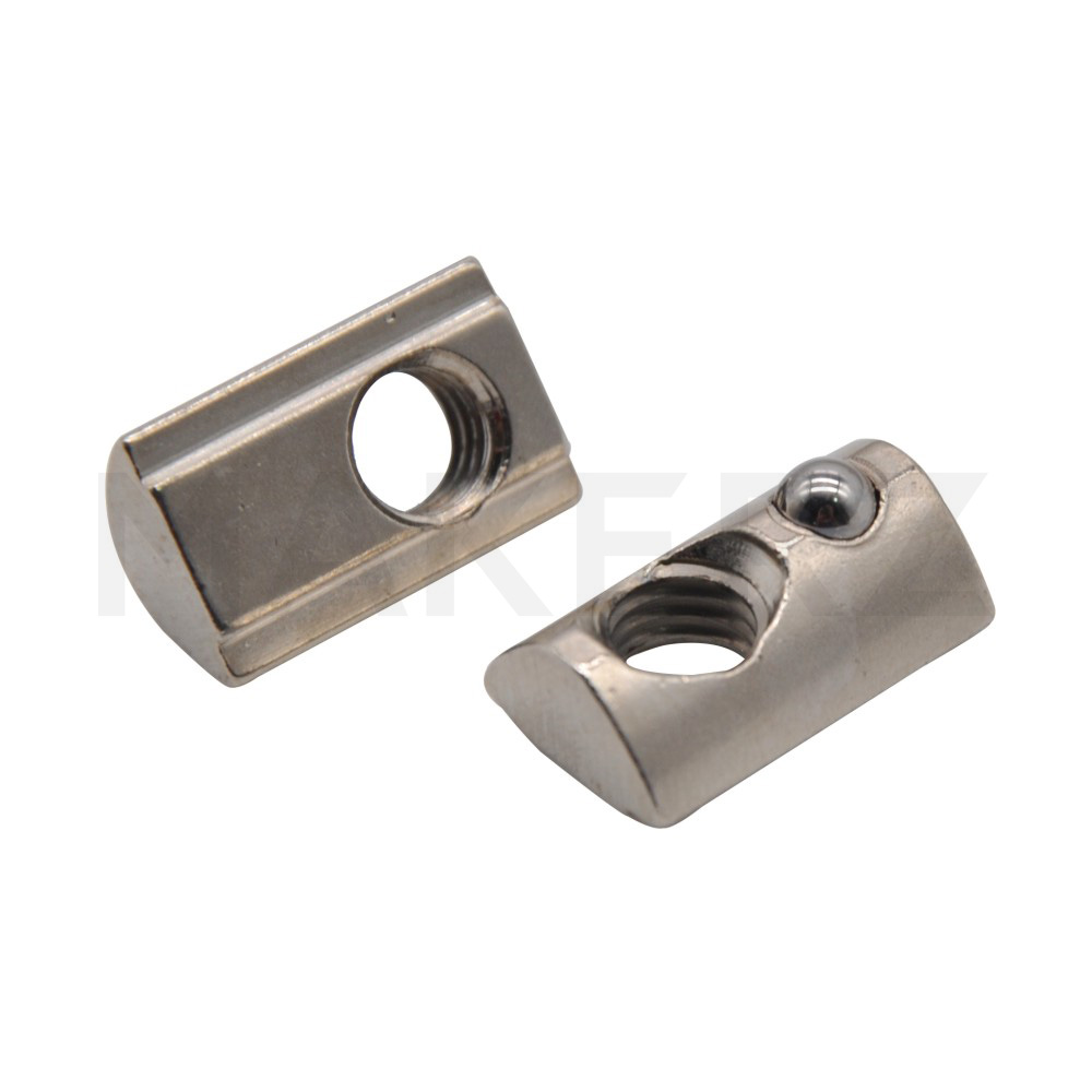 ボールばね付後入れナット [40シリーズ(溝幅8mm) アルミフレーム用]