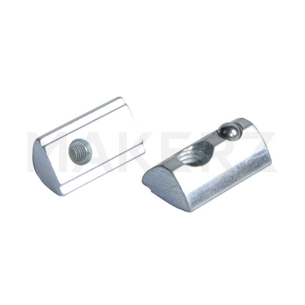 ボールばね付後入れナット [45シリーズ(溝幅10mm) アルミフレーム用]